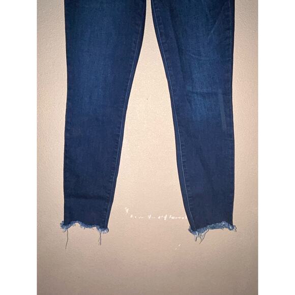 Paige cowboy cowgirl Y2k Hoxton Ankle  Blue  Baylor Distressed Western Jeans - Picture 4 of 9